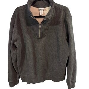 Men's H&M Dark Gray Half-Zip Sweater Large